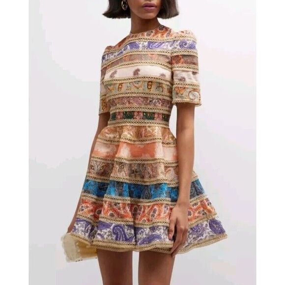 Zimmermann Dresses & Skirts - Zimmermann Devi Linen Mini Dress Size 0 4 US NWT